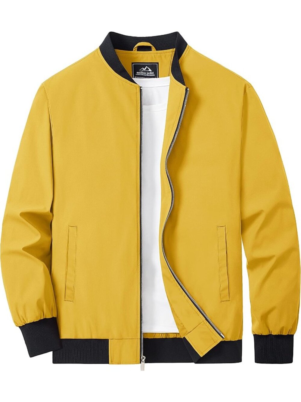 Men’s Z Ginger Lightweight Bomber Jacket Zip Up Casual Everyday Coat